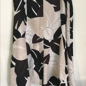 Silk & Linen Leaf Print Skirt Chico’s size: 3